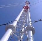 Trois tour d'antenne télescopique du tube 138kv pour le service de service