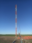 L'immersion Q355 chaude a galvanisé la tour en acier de Guyed pour la communication