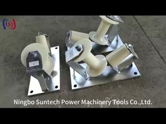 Travaux de construction à sens unique enchaînement de blocs de câbles en rouleaux tournants