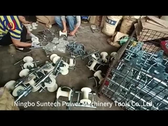 Rouleau de mise à la terre pour câble robuste, charge de 5 kN, construction de lignes électriques