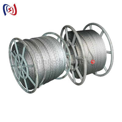 qualité  Transmission Line Anti Twisting Braided Galvanised Conductor Steel Pilot Wire Rope usine