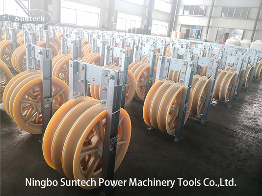 ligne conducteur Stringing Pulley Blocks de transmission de 660mm de triple