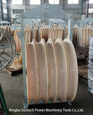 Bloc de poulie de conducteur d'aluminium groupé pour ligne de transmission 220KV
