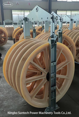 Transmission roue de nylon conducteur groupé blocs de chaîne poulie