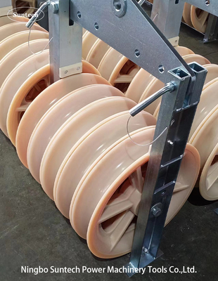 pilote Wire Rope Condutor de gerbes de 660mm Nylone ficelant le bloc de poulie