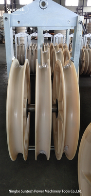 Ligne de transmission 400KV ficelant le bloc de poulie en nylon de poulie de 660mm