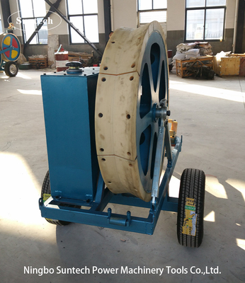 OPGW Stringing 7.5kN Tensionnaire de câble hydraulique avec roue de tension de 1100 mm
