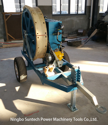 OPGW Stringing 7.5kN Tensionnaire de câble hydraulique avec roue de tension de 1100 mm