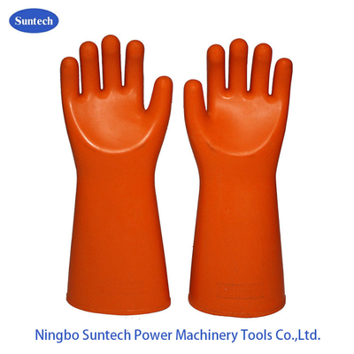 Latex droit 35KV de manchette isolant les gants électriques