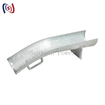 Garde en acier galvanisée For Single Roller de protection de câble de plat de courbure
