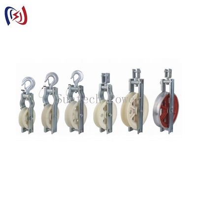 Blocs de ficelage de conducteur de réa en aluminium en nylon de style de chape simple 10KN