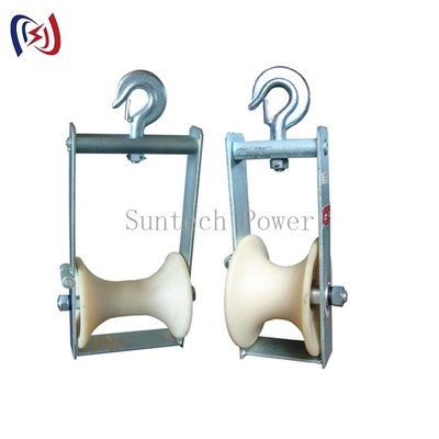 bloc de Pulley Stringing Roller de conducteur de câble aérien de 80mm pour la ligne aérienne