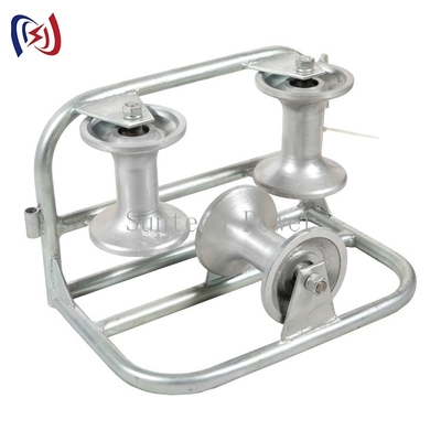Rouleaux en aluminium ficelant les rouleaux résistants de câble de 200mm