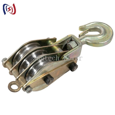30kn conducteur Stringing Tools Steel levant la poulie de bloc d'attirail pour le levage