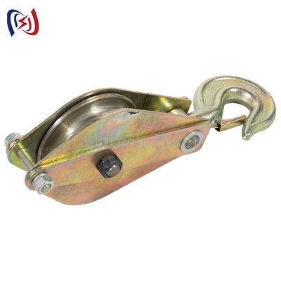 Attirail de poulie de levage en acier de trois roues 2T pour ériger Polonais
