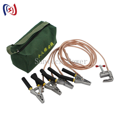 Outils personnels triphasés de sécurité de fil de masse de fil de terre de construction de prise de 25mm