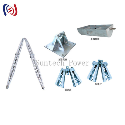Une forme treillagent des travaux de construction de Gin Pole Tower Erection Tools