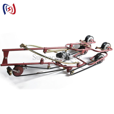 Chariot aérien aérien à alliage d'aluminium de ligne électrique de 4 paquets
