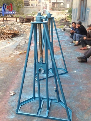 Support de tambour de câble d'utilité publique   Support de bobine simple pour les projets de lignes électriques et de transmission