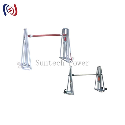 Un support hydraulique de câble à rouleaux.