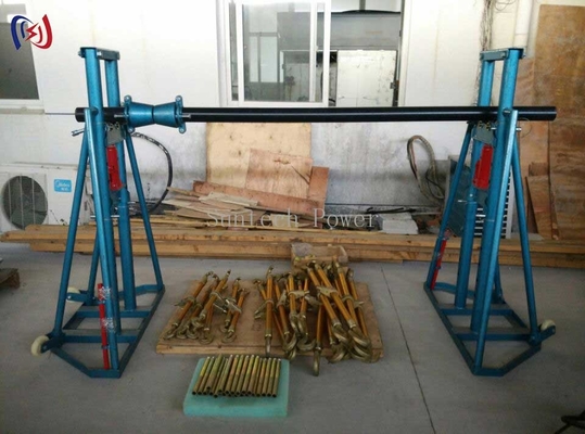 Un support hydraulique de câble à rouleaux.