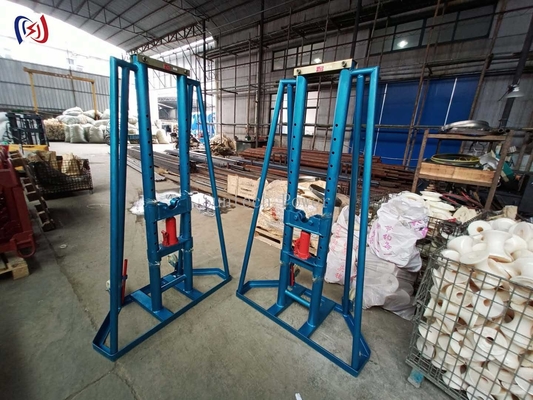 Un support hydraulique de câble à rouleaux.