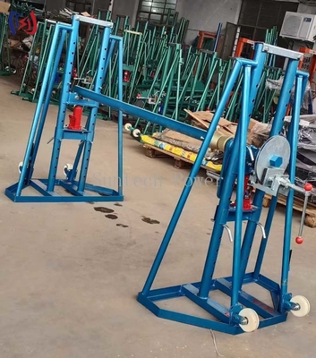 Un support hydraulique de câble à rouleaux.