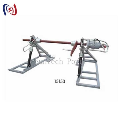 Supports de touret hydrauliques robustes pour conducteurs | Capacité de 5 tonnes, contrôle de tension réglable pour la construction de lignes électriques haute tension