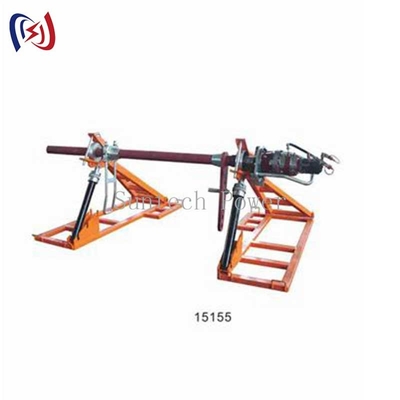 Supports de touret hydrauliques robustes pour conducteurs | Capacité de 5 tonnes, contrôle de tension réglable pour la construction de lignes électriques haute tension