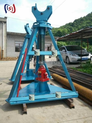 70kN support de bobine de câble hydraulique ️ Levé industriel lourd ∙ Cadre pour les projets d'énergie et de télécommunications
