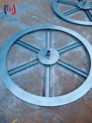 Échafaudage vertical du câble hydraulique 7 tonnes de capacité lourde 360° base de rotation pour le déploiement du câble électrique/télécom