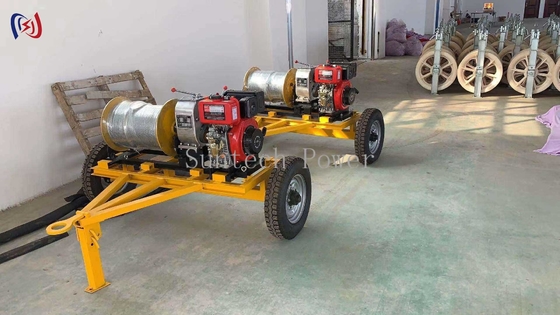 Winch de traction de câbles de capacité 5T pour l'installation de câbles aériens souterrains