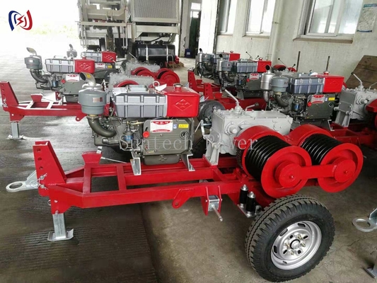 Vins à double tambour de capacité 5T pour des opérations de levage et de traction simultanées