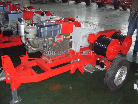 Vins à double tambour de capacité 5T pour des opérations de levage et de traction simultanées