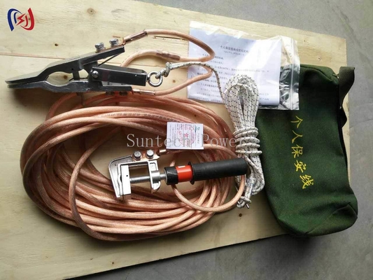 Kit de fil de mise à la terre de sécurité industrielle avec sac de rangement durable pour un transport facile​