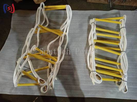 Échelle de corde isolée professionnelle pour travaux sur lignes sous tension, maintenance haute tension​