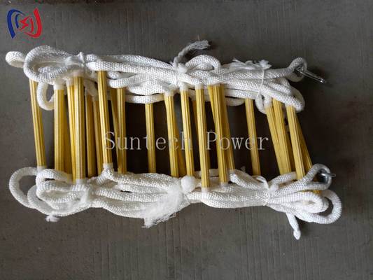 Échelle de corde isolée professionnelle pour travaux sur lignes sous tension, maintenance haute tension​