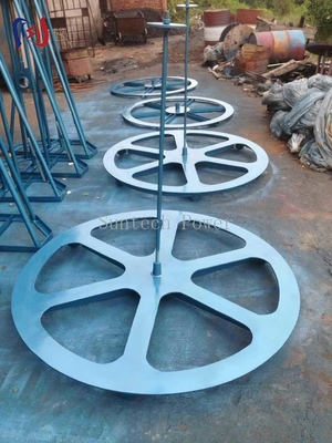 Support de dévidoir vertical en acier robuste pour câbles - Idéal pour les projets de câbles haute tension​