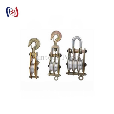 Poulie en aluminium pour levage, charge de 10-100KN pour le tirage de conducteurs