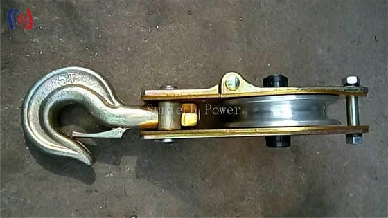Poulie en aluminium pour levage, charge de 10-100KN pour le tirage de conducteurs