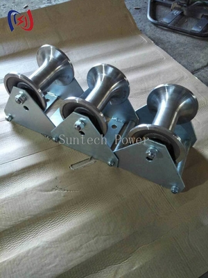 Rouleau de tête de puits de câble SH130S Charge de 10KN pour le tirage de câbles