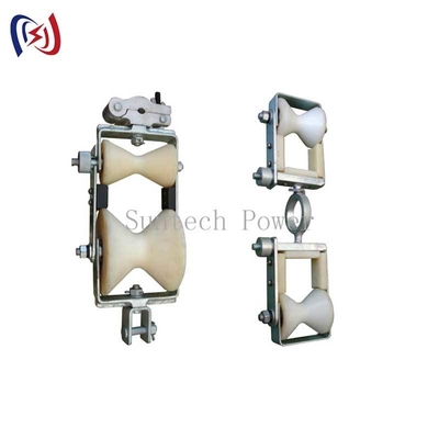 Poulie double pour changement de ligne de transmission électrique SH2-OPGW1