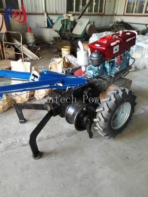 15 chevaux tracteur à marche treuil 1040 mm base de roue pour la construction de lignes électriques