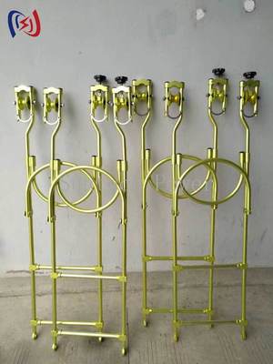 Chariots d'inspection professionnels pour échelles de corde suspendues avec une longueur de 1 à 1,8 mm et un poids de 4,5 à 8 kg pour une maintenance des lignes de transmission 35 % plus stable
