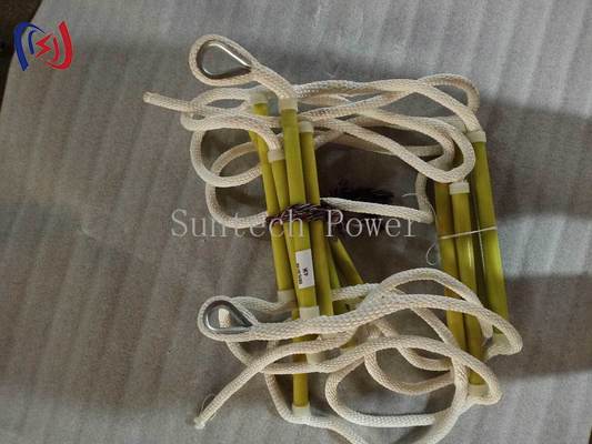 Échelle de corde isolée légère avec corde en nylon pour la maintenance des postes électriques
