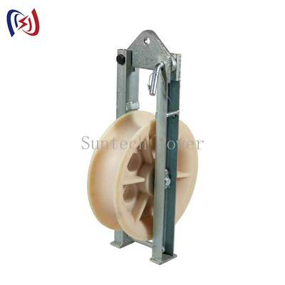 Bloc professionnel de cordonnage à feuille unique avec charge nominale 5-20KN et feuille d'aluminium pour la cordonnage de conducteurs aériens légers