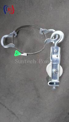 Bloc de câblage à double usage, de type assis et suspendu, avec une charge nominale de 5 à 20 KN et un poids léger de 2,1 à 3,4 kg pour l'installation en ligne aérienne