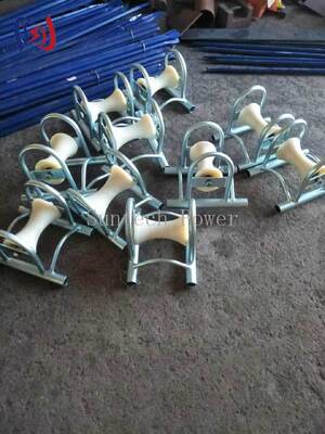 Rouleau de terre pour câble à charge nominale de 5KN avec support en aluminium coulé pour installation souterraine