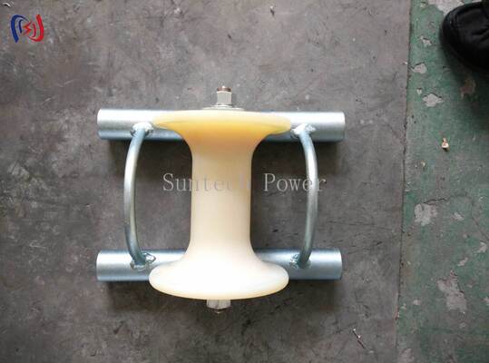 Rouleau de terre pour câble à charge nominale de 5KN avec support en aluminium coulé pour installation souterraine