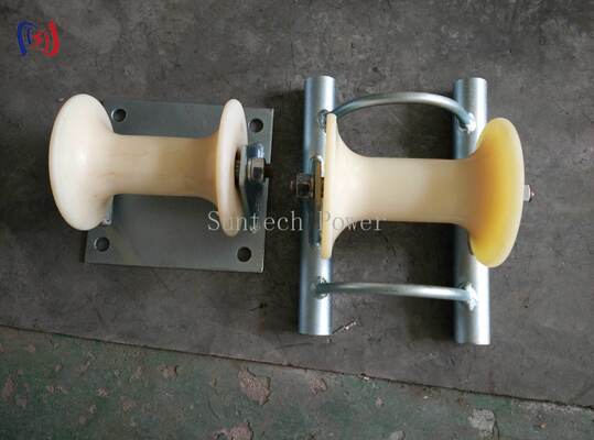 Rouleau de terre pour câble à charge nominale de 5KN avec support en aluminium coulé pour installation souterraine